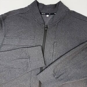 Public Rec Crosstown Bomber Jacket Mens Large Charcoal Heather Grey Zip